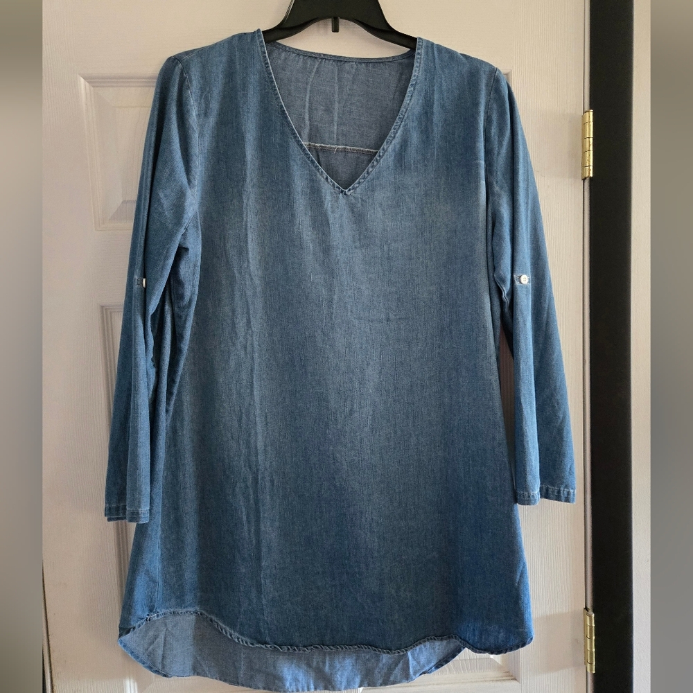 NWOT Jean(ish) Shirt Dress